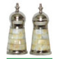 Set of 2 Mother of Pearl Salt Shakers